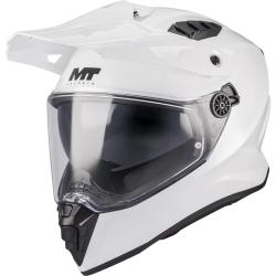 MT Helmets Enduro helma na motorku Track SV Pure A0 bílá