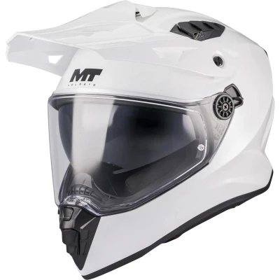 MT Helmets Enduro helma na motorku Track SV Pure A0 bílá MT Helmets Enduro helma na motorku Track SV Pure A0 bílá