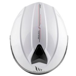 MT Helmets Genesis SV Solid A0 bílá lesklá vyklápěcí přilba