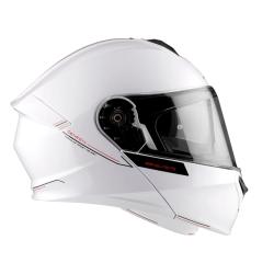 MT Helmets Genesis SV Solid A0 bílá lesklá vyklápěcí přilba