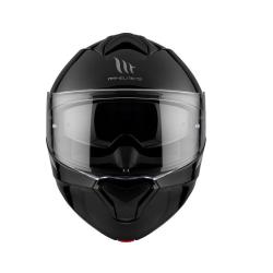 MT Helmets Genesis SV Solid A1 čierna lesklá vyklápacia prilba + moto kukla RSA