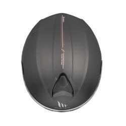 MT Helmets Genesis SV Solid A1 čierna matná vyklápacia prilba + moto kukla RSA