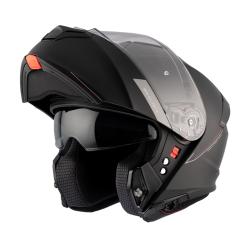 MT Helmets Genesis SV Solid A1 čierna matná vyklápacia prilba + moto kukla RSA