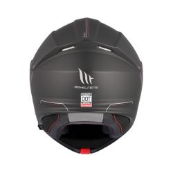 MT Helmets Genesis SV Solid A1 čierna matná vyklápacia prilba + moto kukla RSA