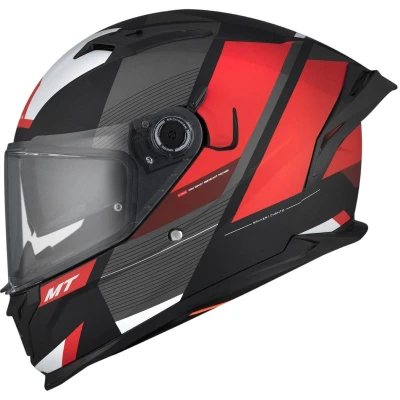 MT Helmets BRAKER CHENTO B5 šedo-červeno-bílá integrální helma + sleva 300,- na příslušenství