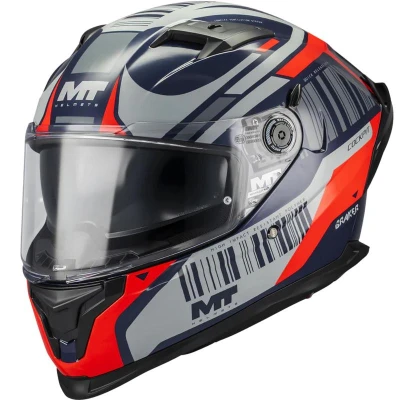 MT Helmets Braker SV Cockpit B5 modro-šedo-červená integrální helma MT Helmets Braker SV Cockpit B5 modro-šedo-červená integrální helma