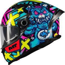 MT Helmets Integrální helma na motorku Braker SV Crazy Teddy multicolor XL + sleva 400,- na příslušenství