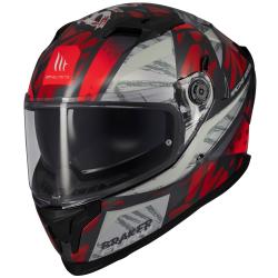 MT Helmets Braker SV Fury černo-šedo-červená integrální helma + sleva 400,- na příslušenství MT Helmets Braker SV Fury černo-šedo-červená integrální helma + sleva 400,- na příslušenství