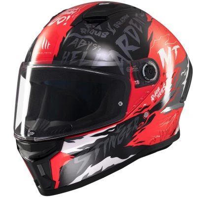 MT Helmets Stinger 2 Ardent černo-červená integrální helma + sleva 300,- na příslušenství MT Helmets Stinger 2 Ardent černo-červená integrální helma + sleva 300,- na příslušenství