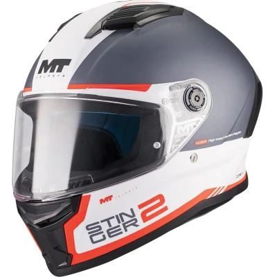 MT Helmets Stinger 2 Core A5 matná modro-bílo-červená integrální helma MT Helmets Stinger 2 Core A5 matná modro-bílo-červená integrální helma