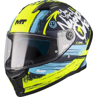 MT Helmets Integrální helma Stinger 2 Rocket C3 modro-fluo žlutá MT Helmets Integrální helma Stinger 2 Rocket C3 modro-fluo žlutá