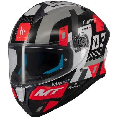MT Helmets Targo S Sergio Garcia černo-šedo-červená integrální helma na motorku