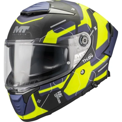 MT Helmets Integrální helma Thunder 4 SV Lumex B27 černo-modro-fluo žlutá + moto kukla RSA MT Helmets Integrální helma Thunder 4 SV Lumex B27 černo-modro-fluo žlutá + moto kukla RSA
