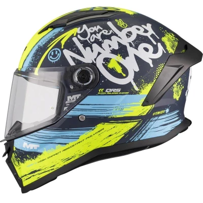 MT Helmets Integrální helma Stinger 2 Rocket C3 modro-fluo žlutá
