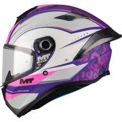 MT Helmets Integrálna prilba Targo S Outside C8 matná fialovo-sedo-ružová + moto kukla RSA
