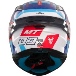 MT Helmets Integrálna prilba Targo S SERGIO GARCIA modro-červeno-biela + moto kukla RSA