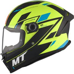 MT Helmets Integrální přilba Stinger 2 Solid Zivze fluo zeleno-černo-modrá matná + sleva 300,- na příslušenství MT Helmets Integrální přilba Stinger 2 Solid Zivze fluo zeleno-černo-modrá matná + sleva 300,- na příslušenství