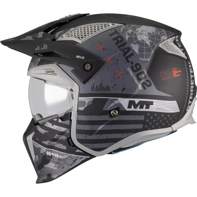 MT Helmets Modulární helma Streetfighter SV S Belic B2 matná černo-šedá + sleva 500,- na příslušenství