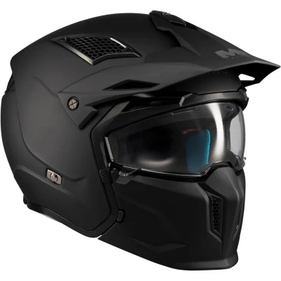 MT Helmets Modulární helma na motorku Streetfighter SV S Pure A1 matná černá XS + sleva 300,- na příslušenství