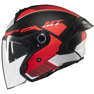 MT Helmets Cosmo SV Cruiser matná červeno-černo-šedá Otevřená helma + sleva 300,- na příslušenství MT Helmets Cosmo SV Cruiser matná červeno-černo-šedá Otevřená helma + sleva 300,- na příslušenství