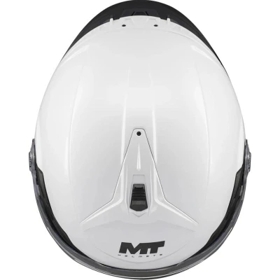 MT Helmets Otevřená helma Cosmo SV Pure A0 bílá + moto kukla RSA
