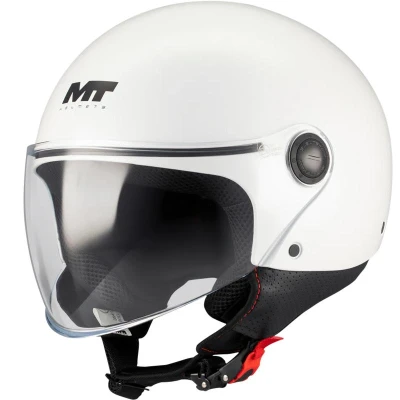 MT Helmets Otevřená helma Street S Pure A0 bílá MT Helmets Otevřená helma Street S Pure A0 bílá