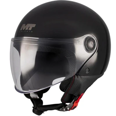 MT Helmets Otevřená helma motorku Street S Pure A1 černá MT Helmets Otevřená helma motorku Street S Pure A1 černá