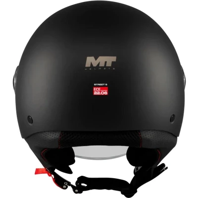 MT Helmets Otevřená helma Street S Pure A1 matná černá POUZE M - 57-58 cm (VÝPRODEJ)