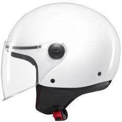 MT Helmets Street S lesklá bílá otevřená přilba