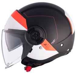 MT Helmets Viale SV S 68 Units A5 bílo-červeno-černá otevřená přilba