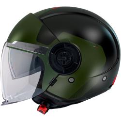 MT Helmets Viale SV S Beta A6 čierno-zelená otvorená prilba