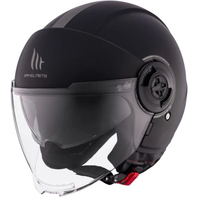 MT Helmets Otevřená přilba na motorku Viale SV S černá matná MT Helmets Otevřená přilba na motorku Viale SV S černá matná