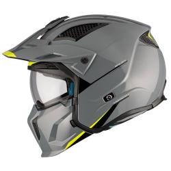MT Helmets Streetfighter SV S Solid A1 sivá lesklá otvorená prilba s maskou + zľava 8 € na príslušenstvo
