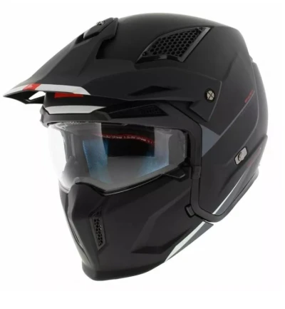 MT Helmets Přilba Streetfighter SV S Solid A1 černá matná + sleva 300,- na příslušenství