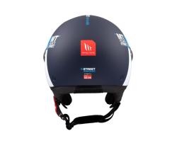 MT Helmets STREET INBOARD C7 matná modro-bílá otevřená helma