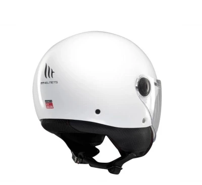 MT Helmets Street S lesklá bílá otevřená přilba