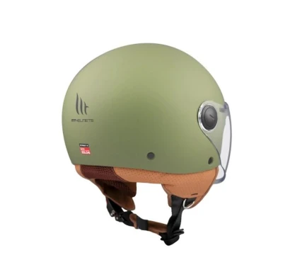 MT Helmets Street matná zelená otevřená helma