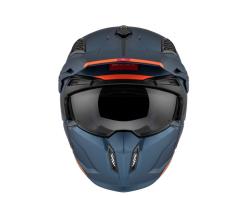 MT Helmets Streetfighter SV S Solid A7 matná modrá otevřená helma s maskou + sleva 300,- na příslušenství