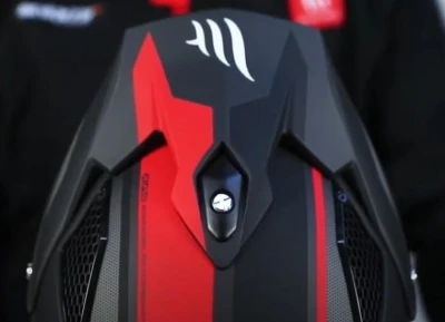 MT Helmets Streetfighter SV S TWIN C5 černo-červená otevřená přilba s maskou + sleva 300,- na příslušenství