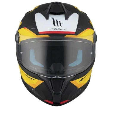 MT Helmets TARGO S KAY B3 matná černo-bílo-žlutá Integrální helma + sleva 300,- na příslušenství