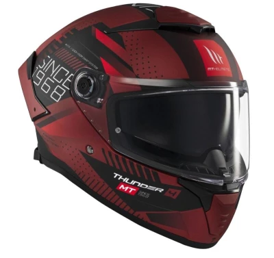 MT Helmets Thunder 4 SV Luminence matná červená Integrální helma + sleva 400,- na příslušenství