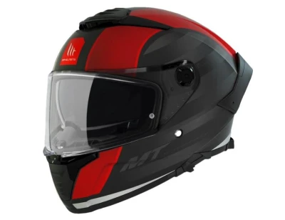 MT Helmets THUNDER 4 SV TREADS B5 černo-červená integrální helma + sleva 300,- na příslušenství