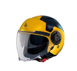 MT Helmets Viale SV Beta D3 černo-zlatá otevřená přilba