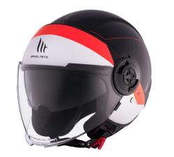 MT Helmets Viale SV S 68 Units A5 bílo-červeno-černá otevřená přilba