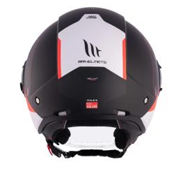 MT Helmets Viale SV S 68 Units A5 bílo-červeno-černá otevřená přilba