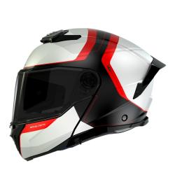 MT Helmets ATOM 2 SV EMALLA B0 matná bílo-černo-červená vyklápěcí helma na motorku + sleva 300,- na příslušenství MT Helmets ATOM 2 SV EMALLA B0 matná bílo-černo-červená vyklápěcí helma na motorku + sleva 300,- na příslušenství