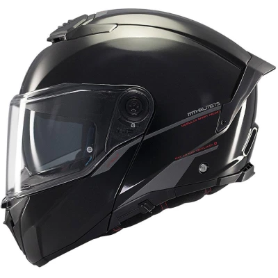 MT Helmets Vyklápěcí helma ATOM 2 SV SOLID A1 lesklá černá MT Helmets Vyklápěcí helma ATOM 2 SV SOLID A1 lesklá černá