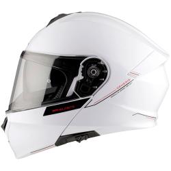 MT Helmets Genesis SV Solid A0 bílá lesklá vyklápěcí přilba