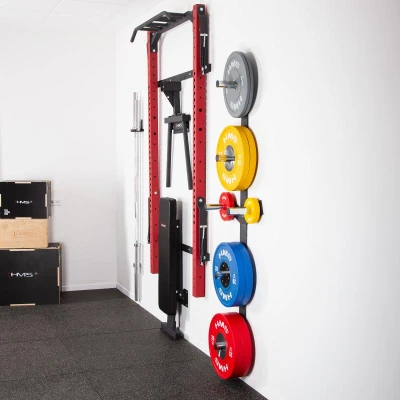 HMS KLT22 červený Multifunkční posilovací stojan - Power Rack