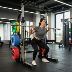 HMS KLT5432 Multifunkční posilovací stojan - Power Rack